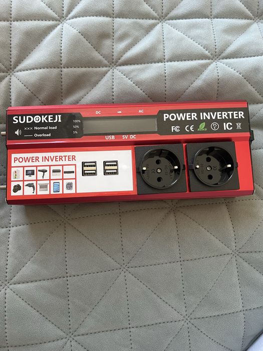 Інвертор, Sudokeji Power Inverter 4000W, 800 Вт.