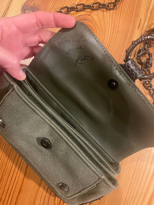 Zadig&Voltaire torebka Kate khaki listonoszka łańcuszek