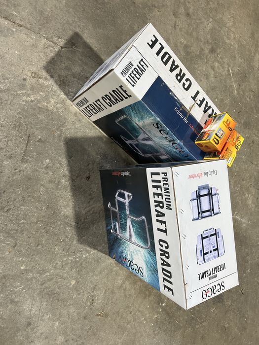 Suportes para balsas SEAGO com dispositivo de abertura automatico