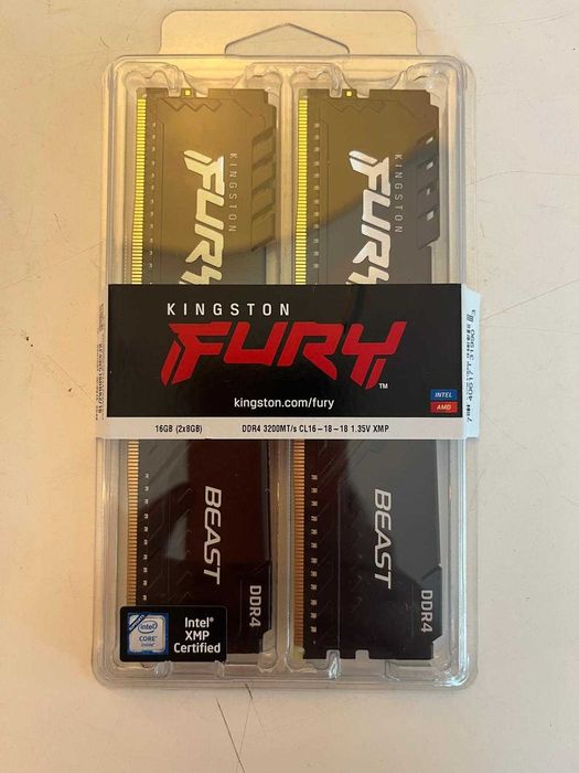 16GB 3200MHZ DDR4 CL16 DIMM (KIT OF 2) FURY Beast Black novas