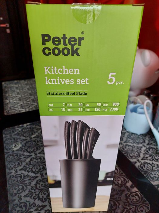 Набор ножиків колір чорний