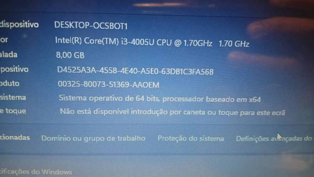 Portátil Acer i3