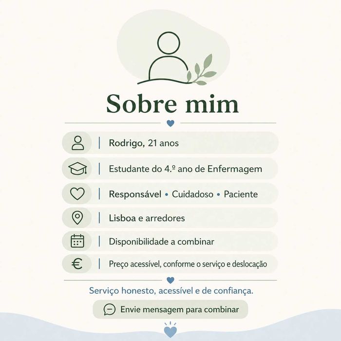 Apoio ao domicílio, idosos, crianças e tarefas domésticas — Lisboa