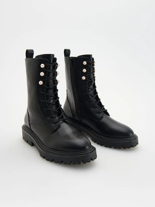 Damskie sznurowane botki rozmiar 39 - Nowe