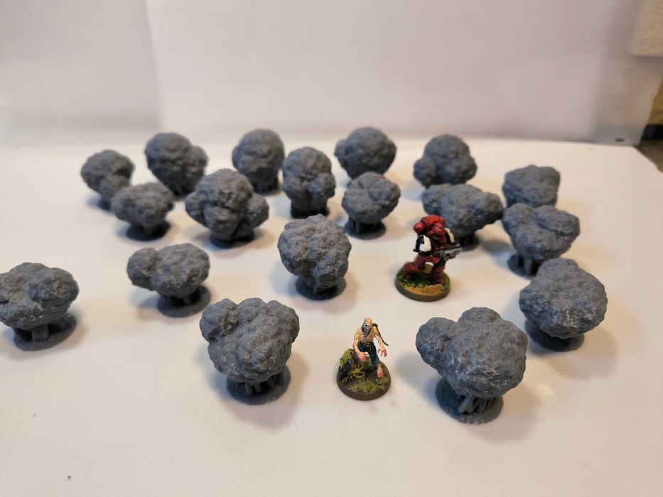 Krzew (B) pojedyncze zestaw Diorama Makieta Model