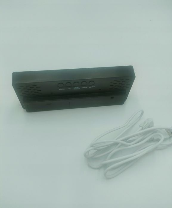 Budzik cyfrowy zielony wyświetlacz LED USB
