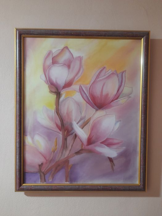 Картина, батік, скло, 50х40