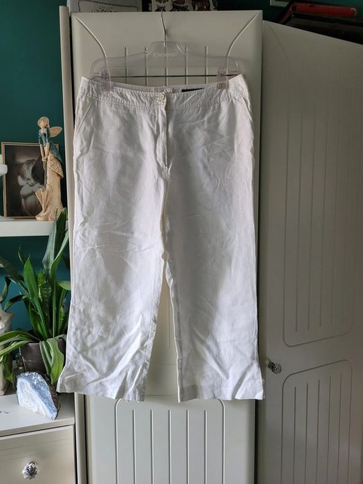 KappAhl 44 spodnie lniane letnie