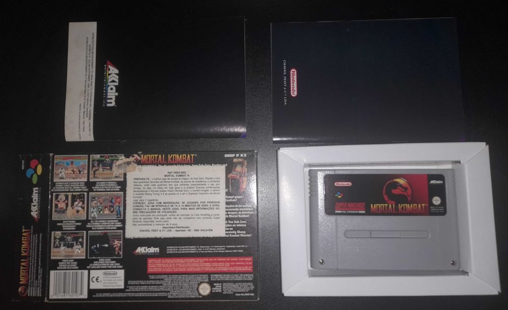 Jogo Mortal Kombat PAL para Super Nintendo