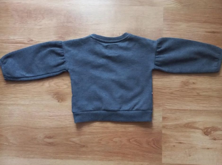 Серый свитер с цветочками primark 18 24 мес 1,5 2 года 86 92 см