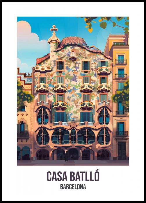 Plakat 68x98cm Casa Batlló