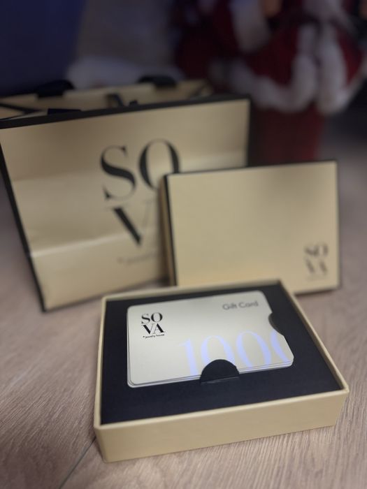Сертификат  подарочный Sova номиналом 5000 грн