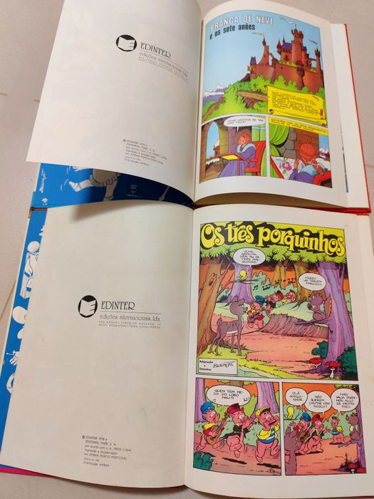 Lote 3 Livros BD Infantis - Coleção Turquesa (Anos 80)
