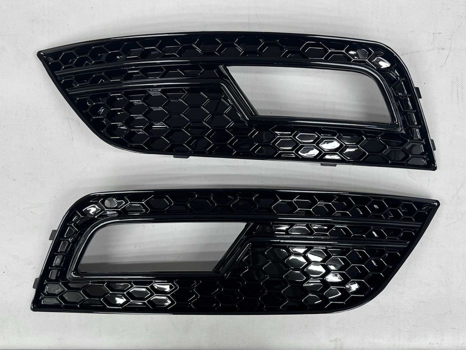 Решітки в бампер Full Black ( в стилі RS4 ) на Audi A4 B8 2011-2015 року