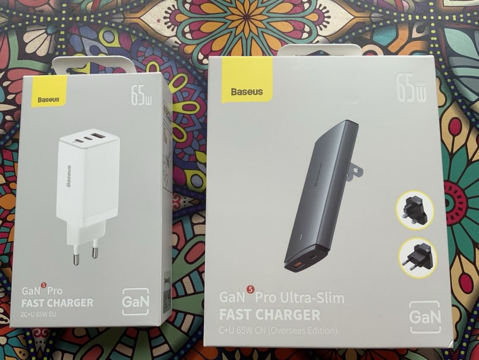 Зарядний пристрій Baseus Gan5 Pro Can5 Pro Ultra Slim Fast Charger 65w