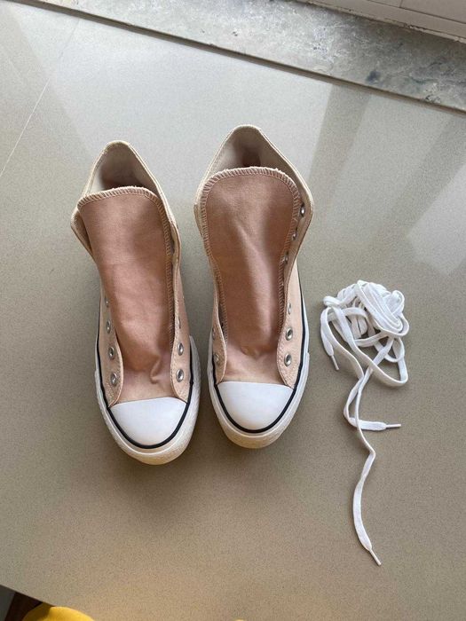 Converse All Star Lift Canvas Plataforma Rosa