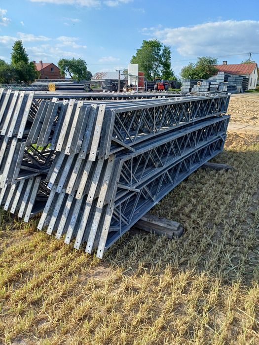 Kratownica dachowa dwuspadowa ocynkowana 8m rozpiętości hala wiata konstrukcja stalowa garaż bindra