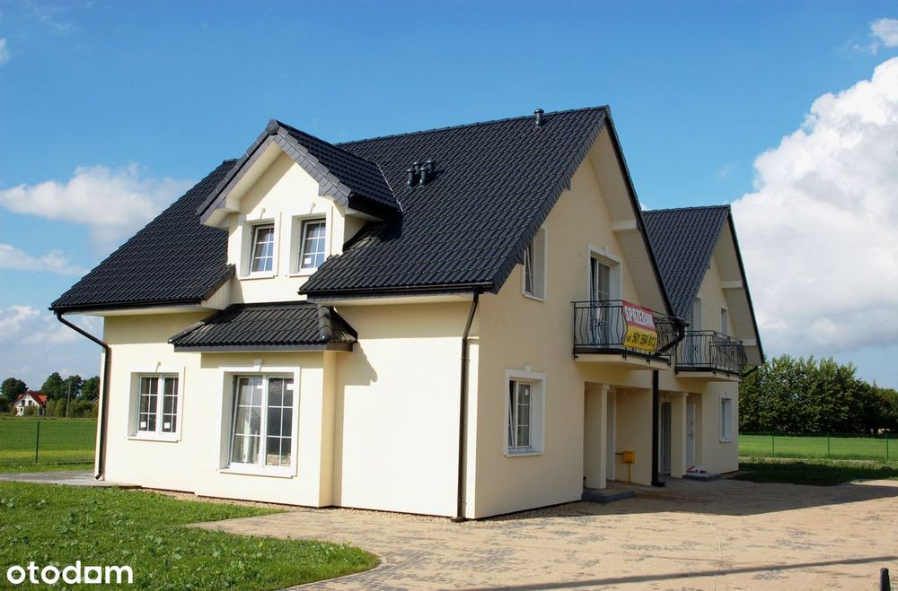 Przytulny bliźniak w Dobrzewinie | cena za 1 lokal | działka 570 m²