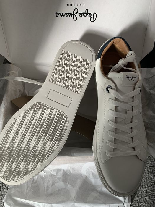 Tênis Pepe Jeans em couro- Branco-Tamanho44-Novos