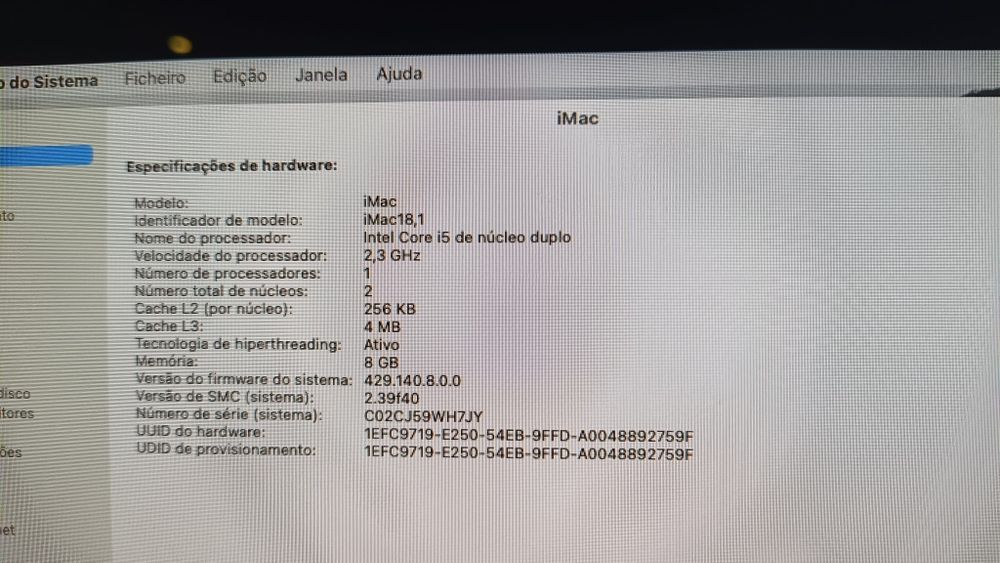 Computador iMac 21.5 2017