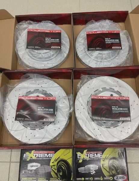 Тормозные диски Power Stop колодки на Toyota Prado 150/Lexus GX460