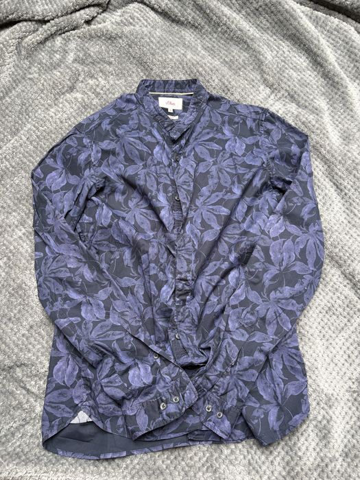 Granatowa koszulka męska