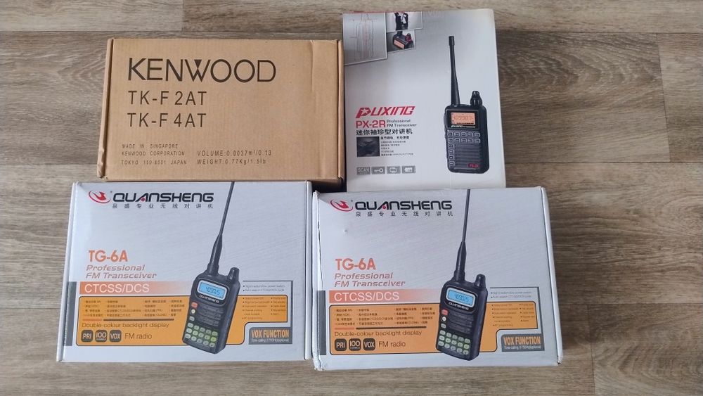 Радіостанції PUXING px-2r, Kenwood tk-4at,QUANSCHENG TG-6A