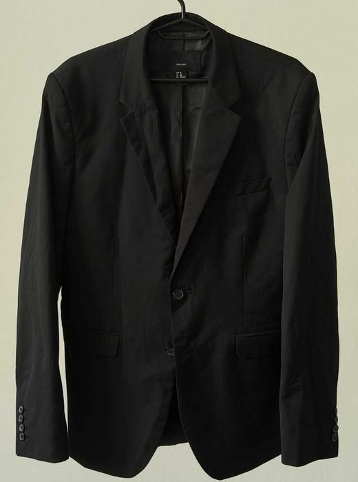 Чоловічий піджак H&M чорного кольору, розмір 50 (L) — Regular Fit