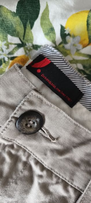 Spodnie beżowe materiałowe XXL