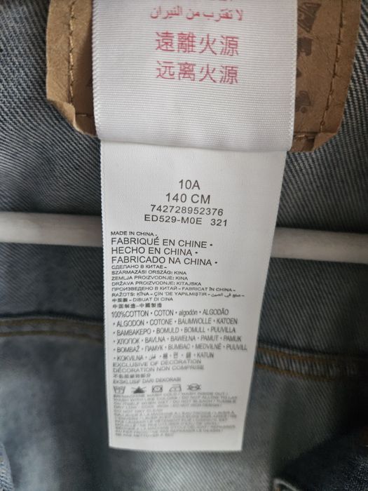 Casaco de ganga para menina Levis
