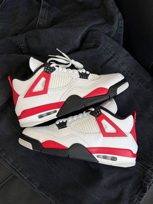 Оригинал Nike Air Jordan 4 Retro Red Cement (DH6927 161) оригінальні шкіряні чоловічі найк аір джордан 3 ретро