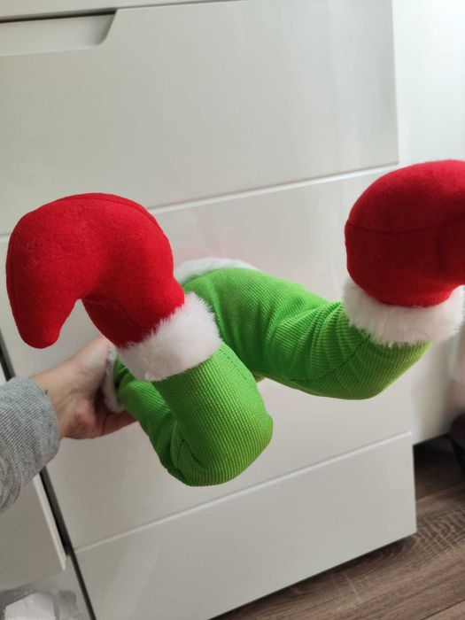 Ozdoba grinch na choinke do wsadzenia w choinke duży tułów