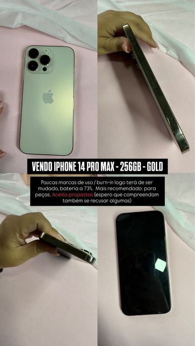 Iphone 14 pro max 256gb gold