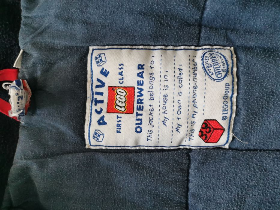 Lego Wear 110 kurtka przejściowa ciepła klocki