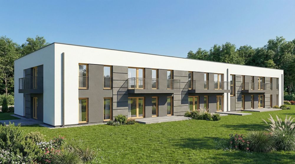 Mieszkanie nr M5 i M6 - 58,65m2 | salon z aneksem | 2 sypialnie | taras