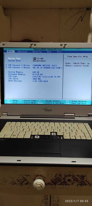 Fujitsu Siemens Amilo pro