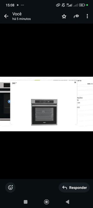Forno novo na embalagem