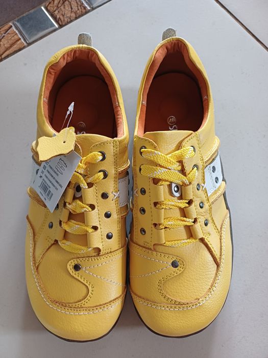 Buty 41 skóra naturalna żółte