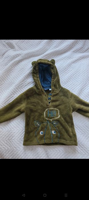 Pluszowa bluza z kapturem