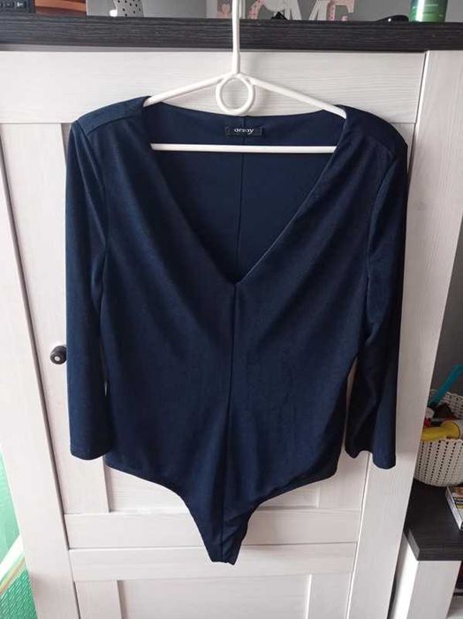 Orsay granatowe body sexy dekolt v xl
