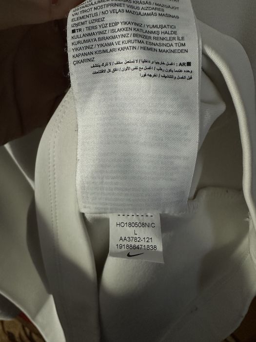 оригинальный лонгслив nike белый