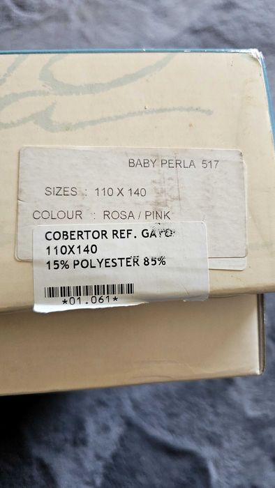 Manta cobertor bebé