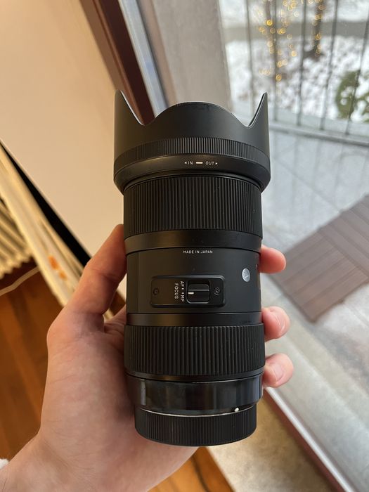 Objektyw Sigma 18-35 art 1.8 + Viltrox EF-M2 II