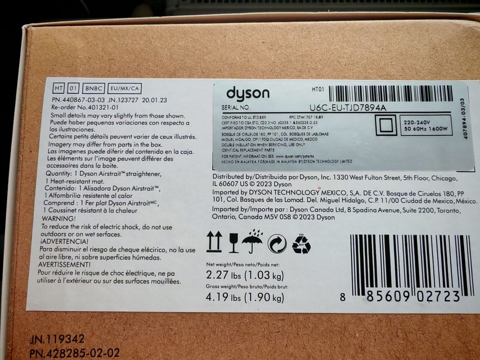 Dyson Airstrait – prostownica + suszarka 2w1