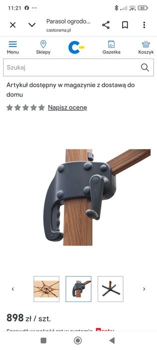 Parasol ogrodowy Naya 300×300