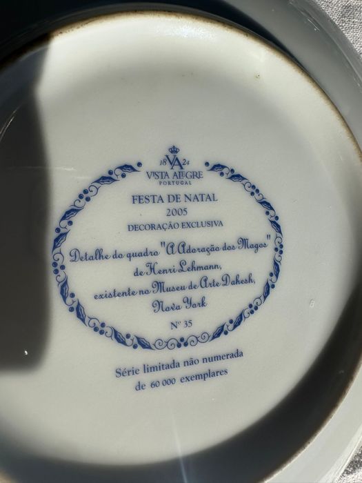 Conjunto de 2 pratos da Vista Alegre