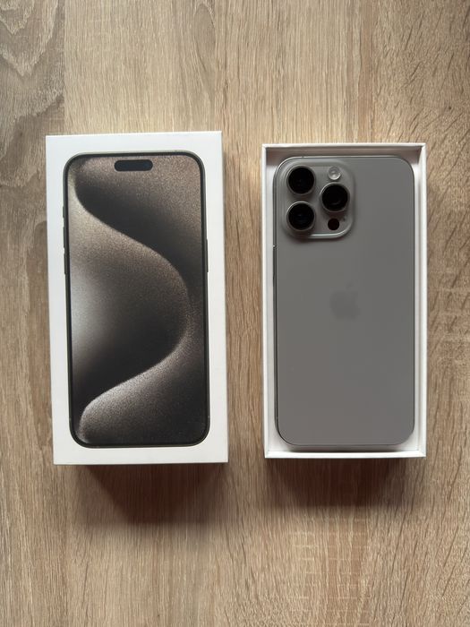 iPhone 15 Pro Max Natural Titanium • Stan Idealny • OKAZJA