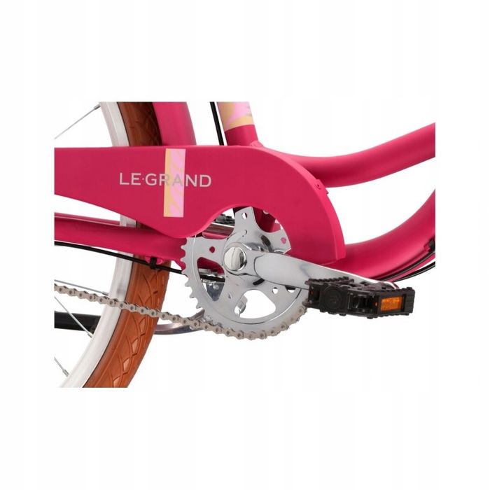 Rower Miejski Damka Le Grand Lille 3 Różowy Beżowy Roz M 17" *Koła 26*