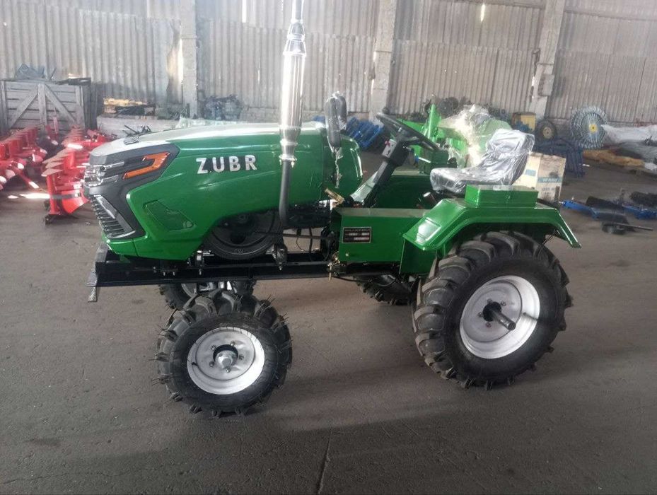 Потужний Мототрактор ZUBR Z-250 ПРО!ПЛУГ, ФРЕЗА, ОЛІЇ, Кредит