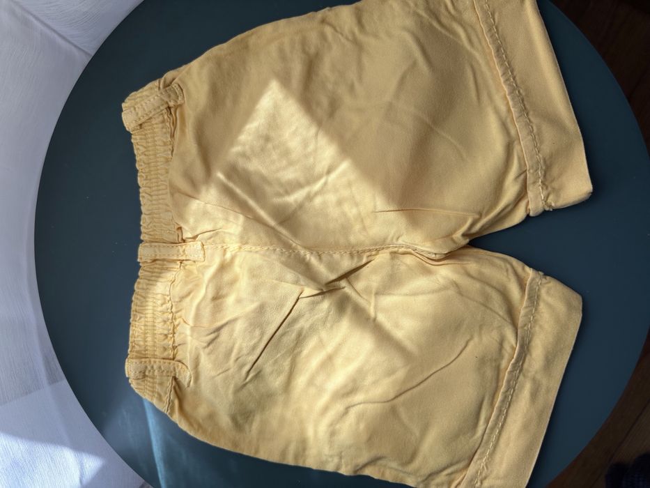 Calções amarelos benetton unisexo